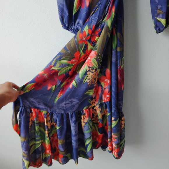 Tommy Bahama Floral Maxi Dress - Blue and Red - Picture 6 of 6